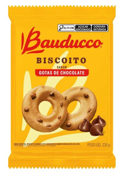 Amanteigado Leite com Gotas de Chocolate Bauducco 335g