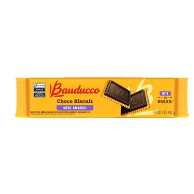 ChocoBiscuit Meio Amargo Bauducco 80g