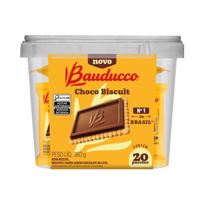 ChocoBiscuit ao Leite Bauducco Pote 360g
