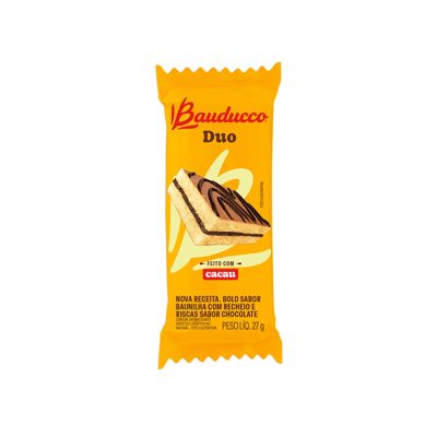 Bolinho Duo Chocolate Bauducco 27g
