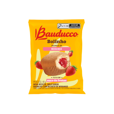 Bolinho Morango Bauducco 40g