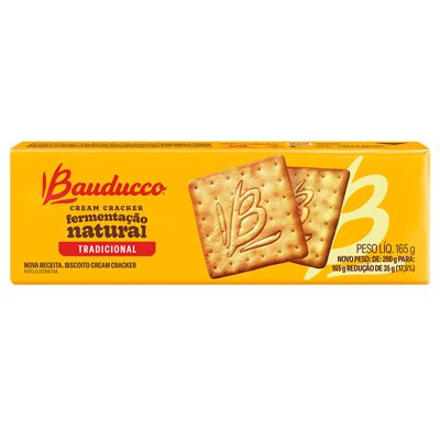 Biscoito Cream Cracker Bauducco 165g