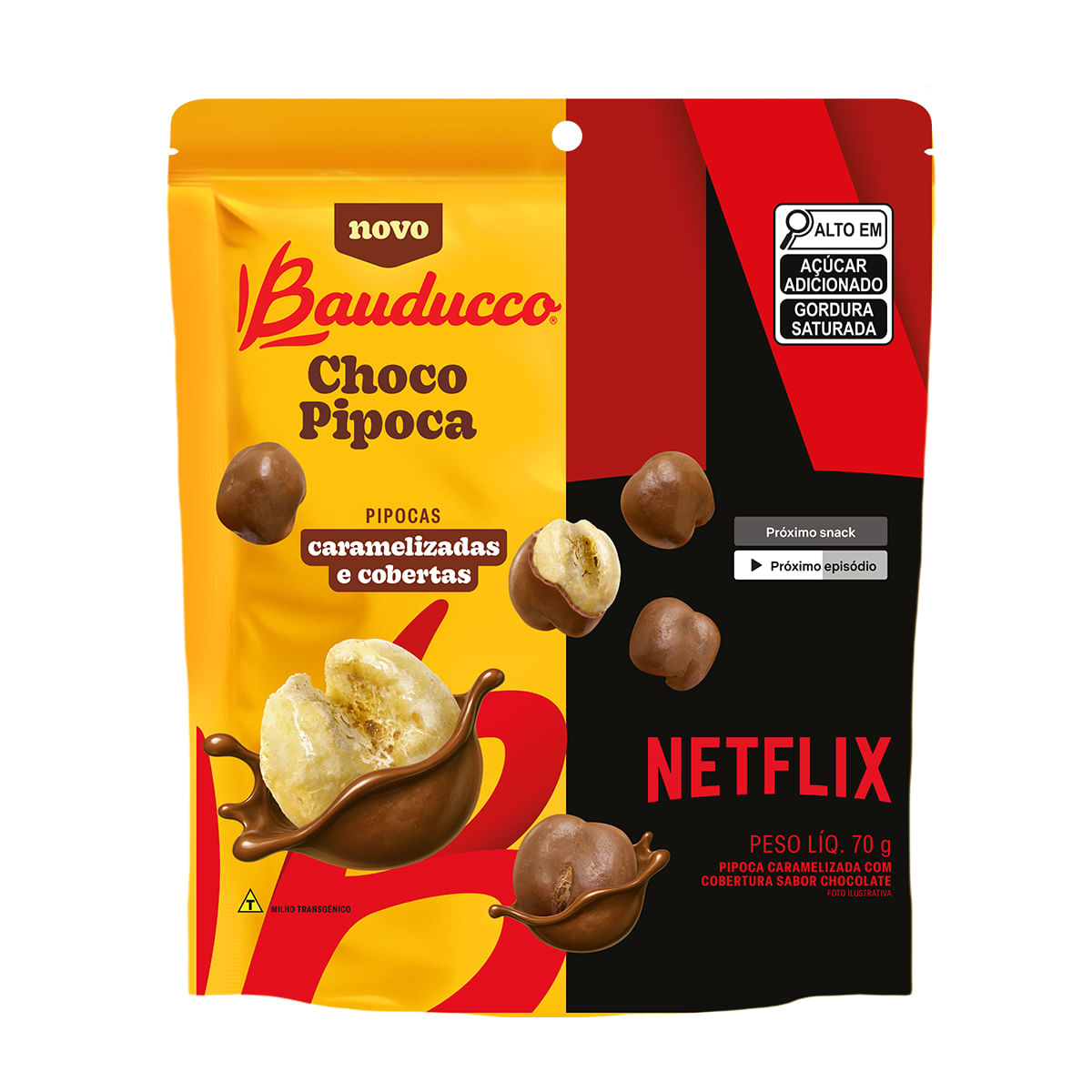 Choco Pipoca Bauducco 70g