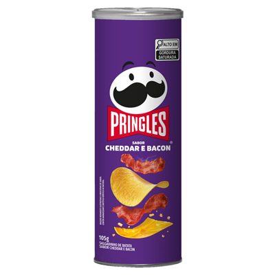 Batata Pringles Cheddar Bacon 105g