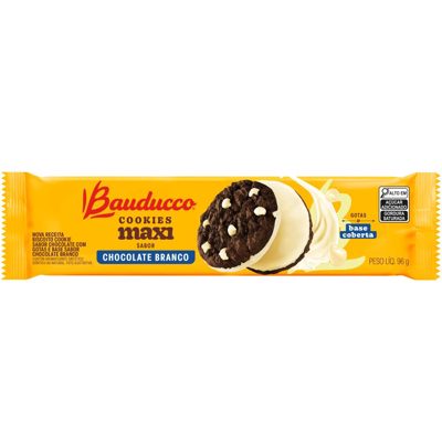 Cookies Maxi Chocolate Branco Bauducco 96g