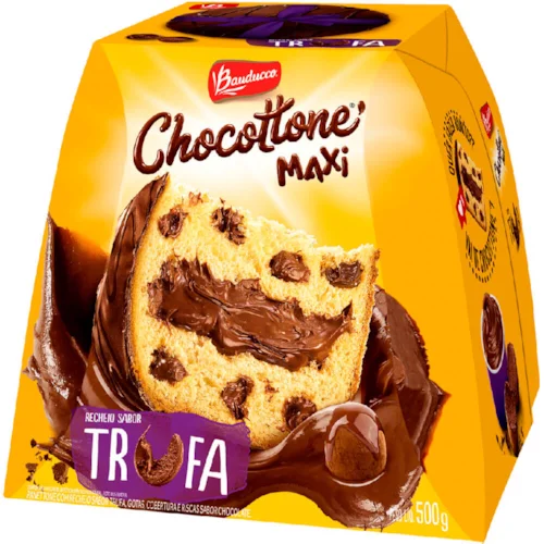 Chocottone Bauducco Trufa 500g - cx com 18